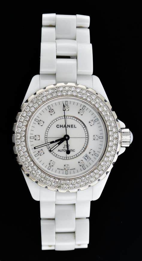 chanel j12 38mm white ceramic watch|chanel j12 for sale.